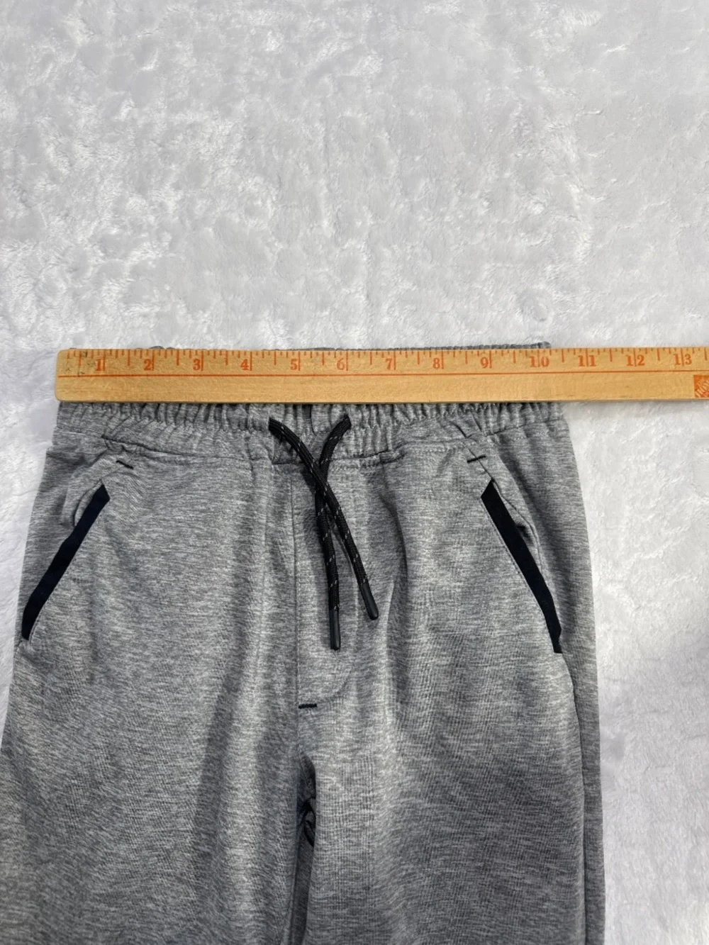 01.Algo Jogger sweatpants gray pull on athletic boys size 7 - Picture 4 of 8